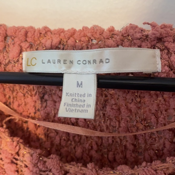LC Lauren Conrad sweater with bows, beads, and sparkles - Picture 5 of 6
